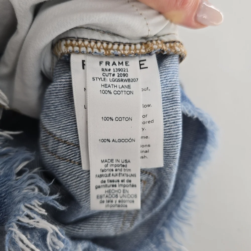 Frame denim Le Cutoff blue